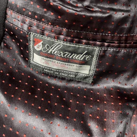 Alexandre Vintage Tailored Sport Coat Wool Made in England Insulated Blazer EUC - Picture 5 of 11